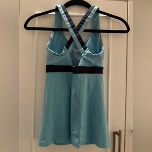 Lululemon navy blue two-toned athletic tank top